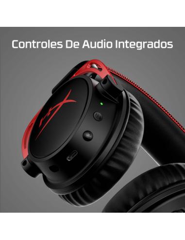 HyperX Cloud Alpha - Auriculares inalámbricos gaming (negro y rojo)