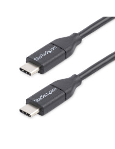 StarTech.com Cable de 0,5m USB-C de Carga - para Carga y Sincronización - PD de 60W y 3A - Cable USB 2.0 USB Tipo C de Carga