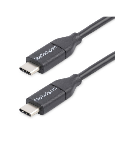 StarTech.com Cable de 0,5m USB-C de Carga - para Carga y Sincronización - PD de 60W y 3A - Cable USB 2.0 USB Tipo C de Carga