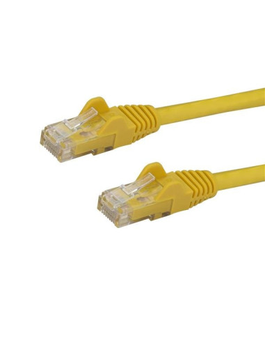 StarTech.com Cable de Red de 0,5m Amarillo Cat6 UTP Ethernet Gigabit RJ45 sin Enganches