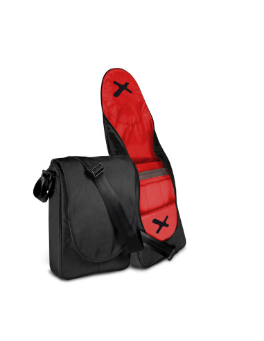 Phoenix Technologies Amsterdam 39,6 cm (15.6") Bandolera Negro, Rojo