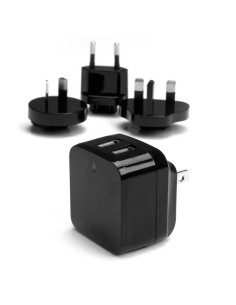 StarTech.com Cargador de Pared USB de 2 Puertos para Tablets Smartphones - Cargador de Alta Potencia para Viajes
