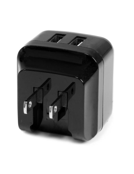 StarTech.com Cargador de Pared USB de 2 Puertos para Tablets Smartphones - Cargador de Alta Potencia para Viajes