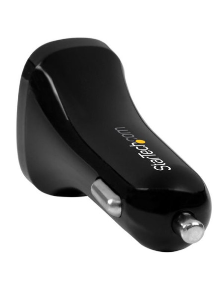 StarTech.com Cargador de Coche USB de Dos Puertos - 24W   4,8A - Negro