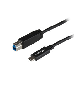 StarTech.com Cable USB-C a USB-B de 1m - USB de 10Gbps - Cable para Datos - USB 3.2 Gen 2 - Cable de Transferencia de Datos USB