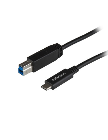 StarTech.com Cable USB-C a USB-B de 1m - USB de 10Gbps - Cable para Datos - USB 3.2 Gen 2 - Cable de Transferencia de Datos USB