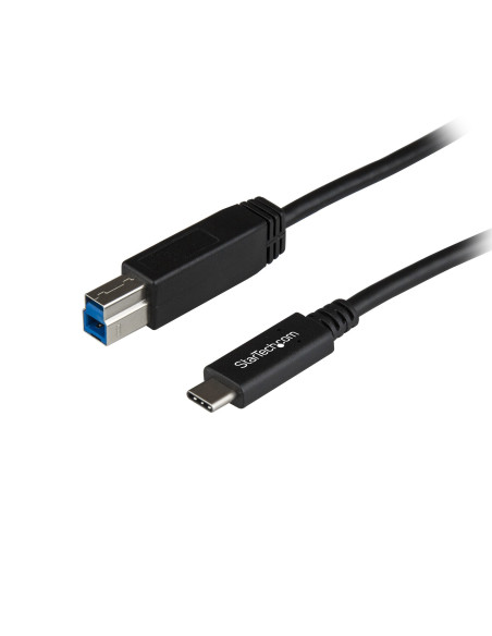 StarTech.com Cable USB-C a USB-B de 1m - USB de 10Gbps - Cable para Datos - USB 3.2 Gen 2 - Cable de Transferencia de Datos USB