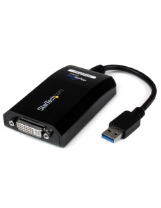 StarTech.com Cable Adaptador USB 3.0 a DVI   VGA - 2048x1152 - Adaptador Gráfico Externo de Vídeo - Convertidor Externo de