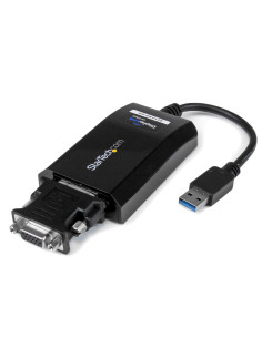 StarTech.com Cable Adaptador USB 3.0 a DVI   VGA - 2048x1152 - Adaptador Gráfico Externo de Vídeo - Convertidor Externo de 2