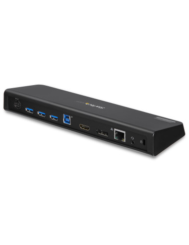 StarTech.com Docking Station USB 3.0 para 2 Monitores HDMI y DisplayPort 4K - USB 3.0 a 4x USB-A, Ethernet, HDMI y DP -