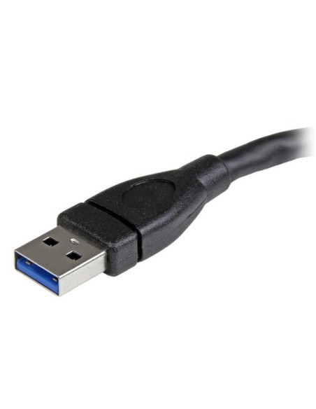 StarTech.com Cable de 15cm Extensor USB 3.0 - Alargador USB 3.0 SuperSpeed Negro