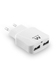 Ewent EW1302 cargador de dispositivo móvil Universal Blanco Corriente alterna Interior