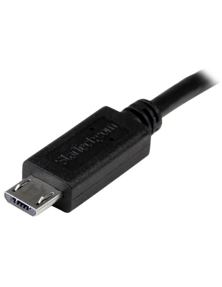 StarTech.com Cable USB OTG de 20cm - Cable Adaptador Micro USB a Micro USB - Macho a Macho