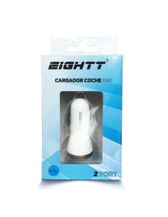 Eightt ECC1 cargador de dispositivo móvil Universal Blanco Encendedor de cigarrillos Auto 2
