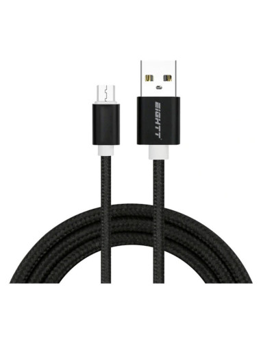 Eightt ECM-1B cable USB USB 2.0 1 m USB A Micro-USB B Negro