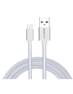 Eightt ECM-1S cable USB USB 2.0 1 m USB A Micro-USB B Plata