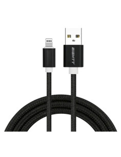 Eightt ECI-2B cable de conector Lightning 1 m Negro