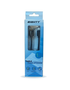 Eightt ECI-2B cable de conector Lightning 1 m Negro 2