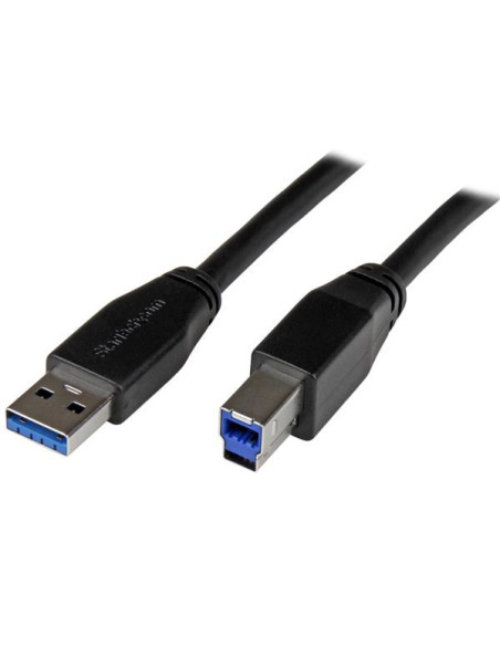 StarTech.com Cable Activo USB 3.0 SuperSpeed de 5 metros - A Macho a B Macho