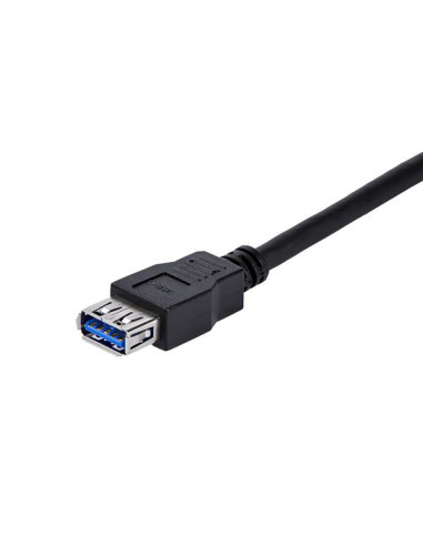 StarTech.com Cable 1m Extensión Alargador USB 3.0 SuperSpeed - Macho a Hembra USB A - Extensor - Negro