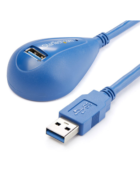 StarTech.com Cable de 1,5m Extensión Alargador USB 3.0 SuperSpeed Dock de Sobremesa - Macho a Hembra USB A