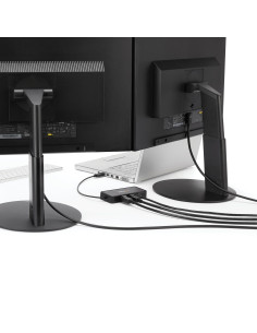StarTech.com Mini Dock USB 3.0 - Docking Station USB-A para 2 Monitores - DisplayPort 4K de 60Hz y Red Ethernet Gigabit - con 2