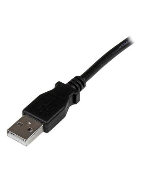 StarTech.com Cable Adaptador USB 2m para Impresora Acodado - 1x USB A Macho - 1x USB B Macho en Ángulo Derecho