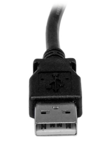 StarTech.com Cable Adaptador USB 2m para Impresora Acodado - 1x USB A Macho - 1x USB B Macho en Ángulo Derecho