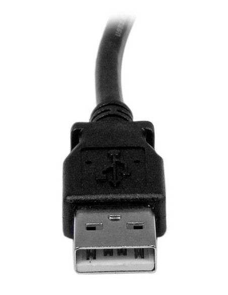 StarTech.com Cable Adaptador USB 2m para Impresora Acodado - 1x USB A Macho - 1x USB B Macho en Ángulo Derecho