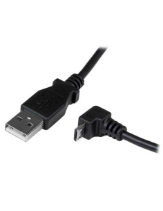 StarTech.com Cable Adaptador 2m USB A Macho a Micro USB B Macho Acodado en Ángulo hacia Abajo para Teléfono Móvil 2