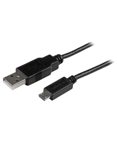 StarTech.com Cable Adaptador 0,5m USB A Macho a Micro USB B Macho Delgado para Teléfono Móvil y Tablets