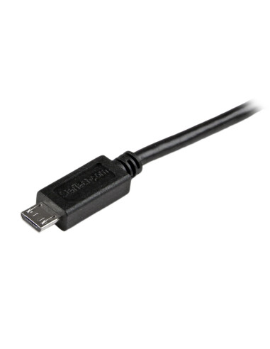 StarTech.com Cable Adaptador 0,5m USB A Macho a Micro USB B Macho Delgado para Teléfono Móvil y Tablets