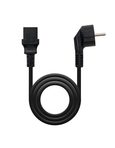 Nanocable 10.22.0110 cable de transmisión Negro 10 m C13 acoplador CEE7 7
