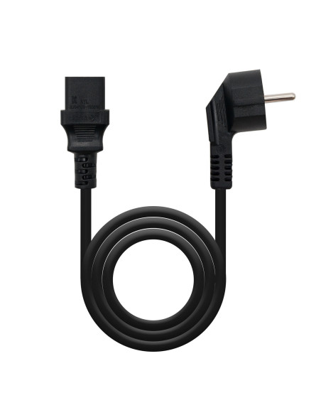 Nanocable 10.22.0110 cable de transmisión Negro 10 m C13 acoplador CEE7 7