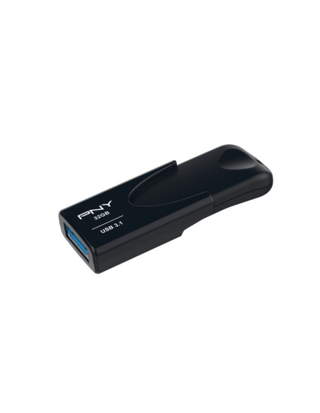 PNY Attache 4 unidad flash USB 32 GB USB tipo A 3.2 Gen 1 (3.1 Gen 1) Negro