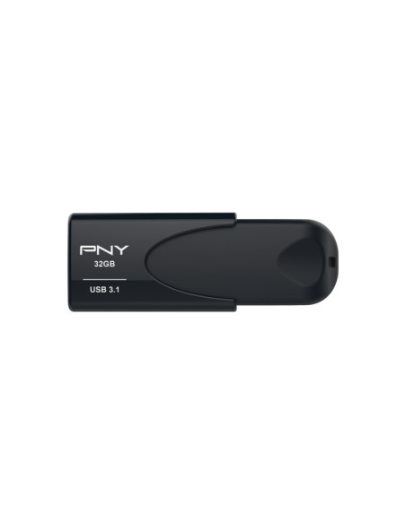 PNY Attache 4 unidad flash USB 32 GB USB tipo A 3.2 Gen 1 (3.1 Gen 1) Negro