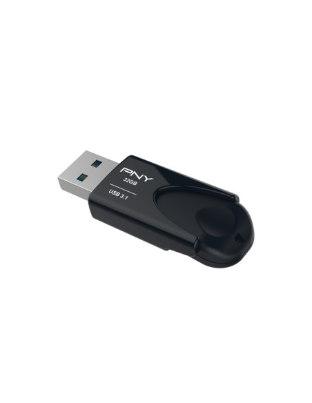 PNY Attache 4 unidad flash USB 32 GB USB tipo A 3.2 Gen 1 (3.1 Gen 1) Negro