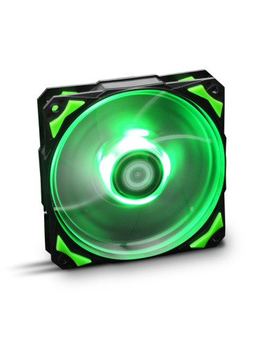 NOX Hummer H-Fan LED Carcasa del ordenador Ventilador 12 cm Negro, Verde, Blanco