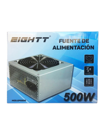 Eightt EPS500 unidad de fuente de alimentación 500 W 20+4 pin ATX Gris
