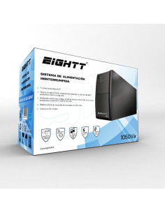 Eightt ES1050 sistema de alimentación ininterrumpida (UPS) En espera (Fuera de línea) o Standby (Offline) 1,05 kVA 2