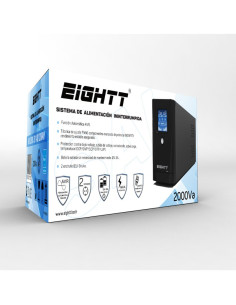 Eightt ES2000 sistema de alimentación ininterrumpida (UPS) En espera (Fuera de línea) o Standby (Offline) 2 kVA 2