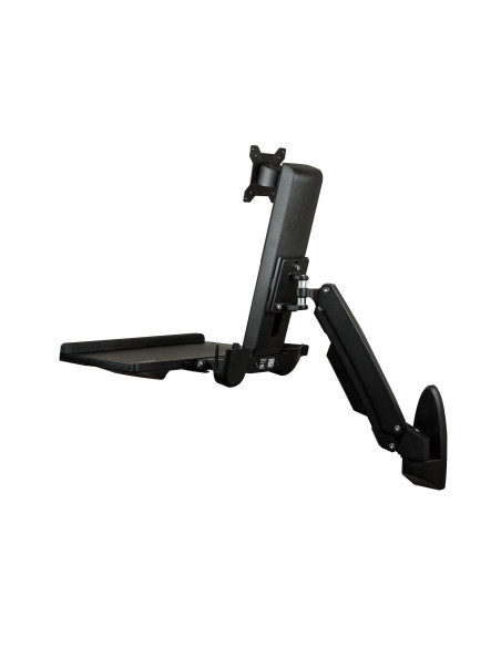 StarTech.com Estación de Trabajo de Pie y Sentado para Montaje en Pared - Para Un Monitor de hasta 24 Pulgadas - Escritorio