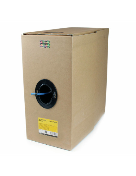 StarTech.com Bobina de Cable de Red Ethernet Cat6 a Granel - 304,8m - Sólido - CMR - Azul - Se Ajusta a TAA