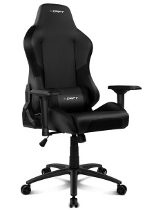 DRIFT DR250 Silla para videojuegos de PC Asiento acolchado tapizado Negro, Carbono 2