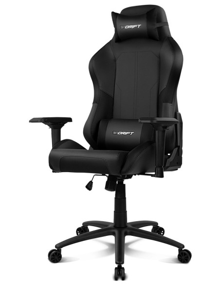 DRIFT DR250 Silla para videojuegos de PC Asiento acolchado tapizado Negro, Carbono
