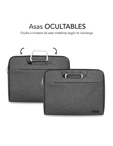 SUBBLIM Funda Ordenador Business Laptop Sleeve 13,3-14" Grey