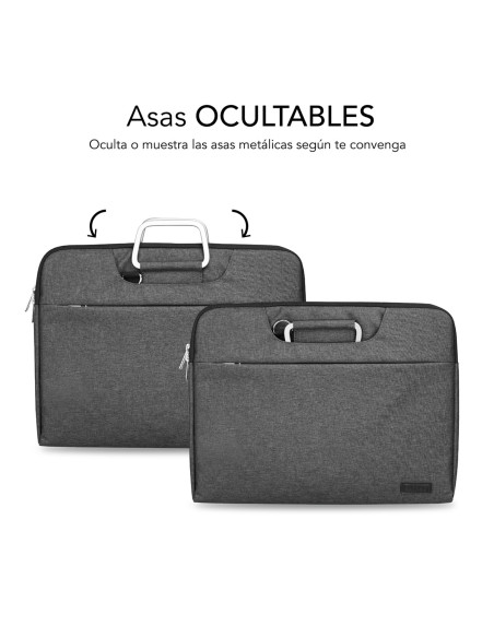 SUBBLIM Funda Ordenador Business Laptop Sleeve 13,3-14" Grey