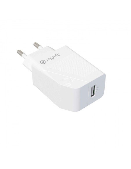 Muvit MCPAK0002 cargador de dispositivo móvil Universal Blanco Corriente alterna Carga rápida Interior
