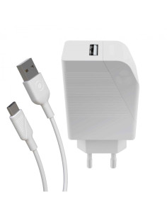 Muvit MCPAK0002 cargador de dispositivo móvil Universal Blanco Corriente alterna Carga rápida Interior 2