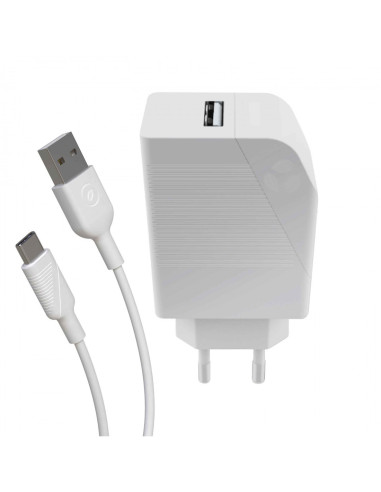 Muvit MCPAK0002 cargador de dispositivo móvil Universal Blanco Corriente alterna Carga rápida Interior